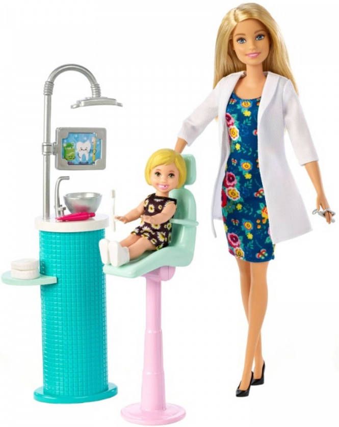 Jasje visie Brengen Barbie Tienerpop Tandarts Met Accessoires 30 Cm - Babykidsplaza.nl